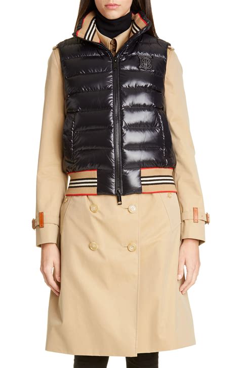 burberry puffer waistcoat.